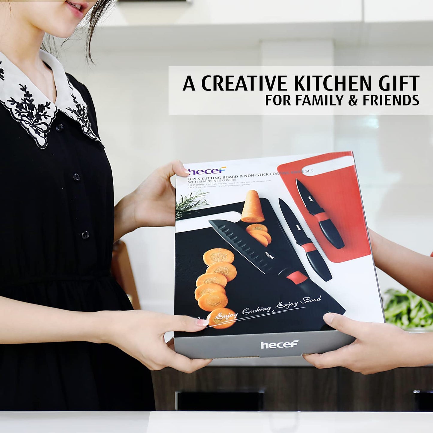 8-Piece Kitchen Knife and Cutting Board Set