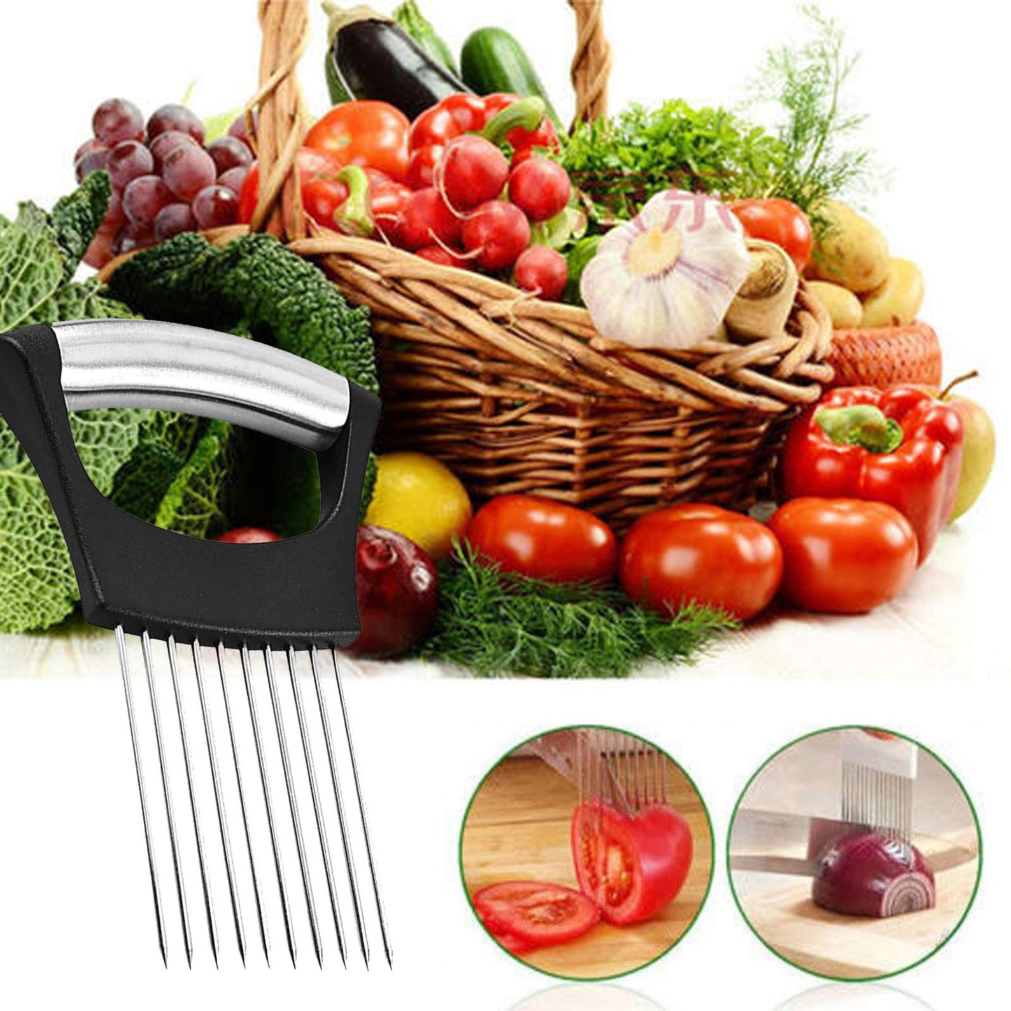 Stainless Steel Onion Slicer Holder
