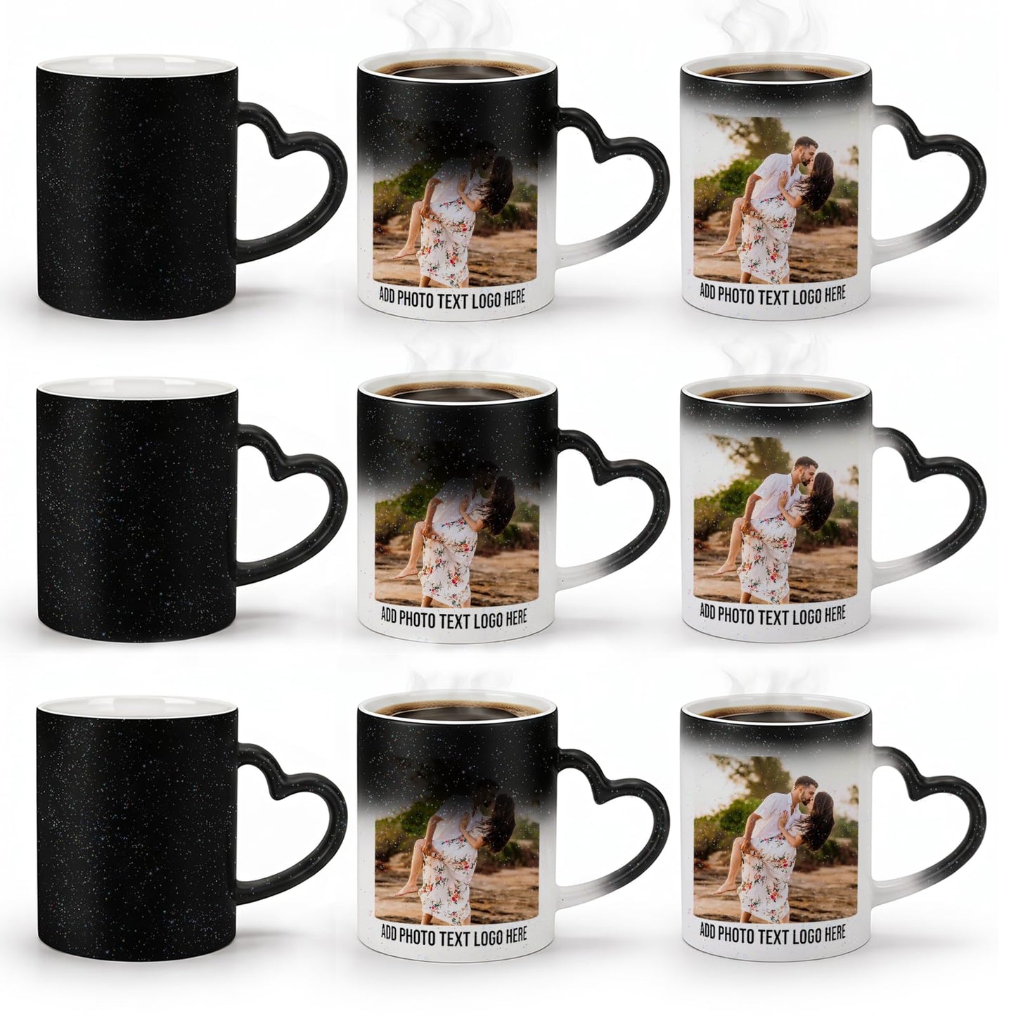 Color Changing Ceramic Coffee Mug with Handle