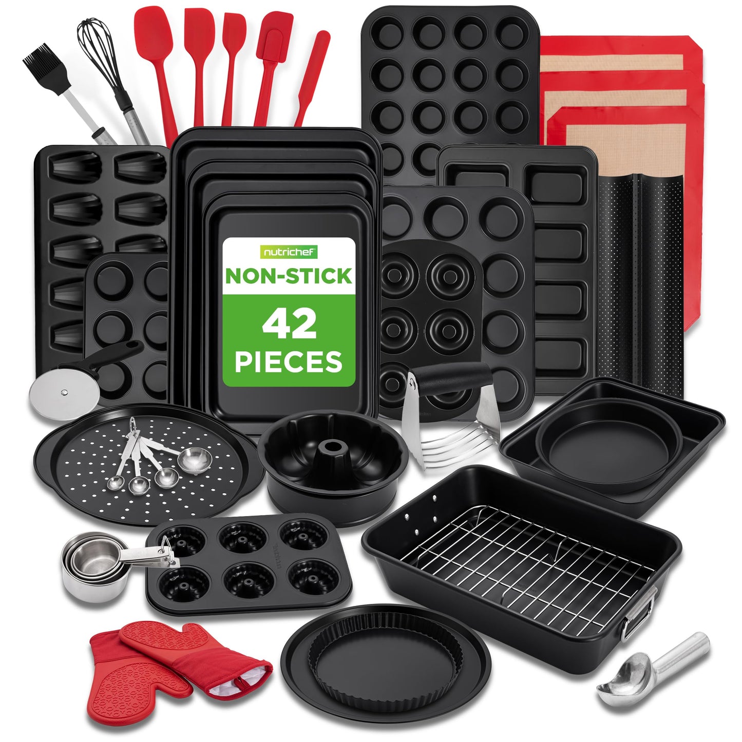 NutriChef Non-Stick Kitchen Oven Baking Pans