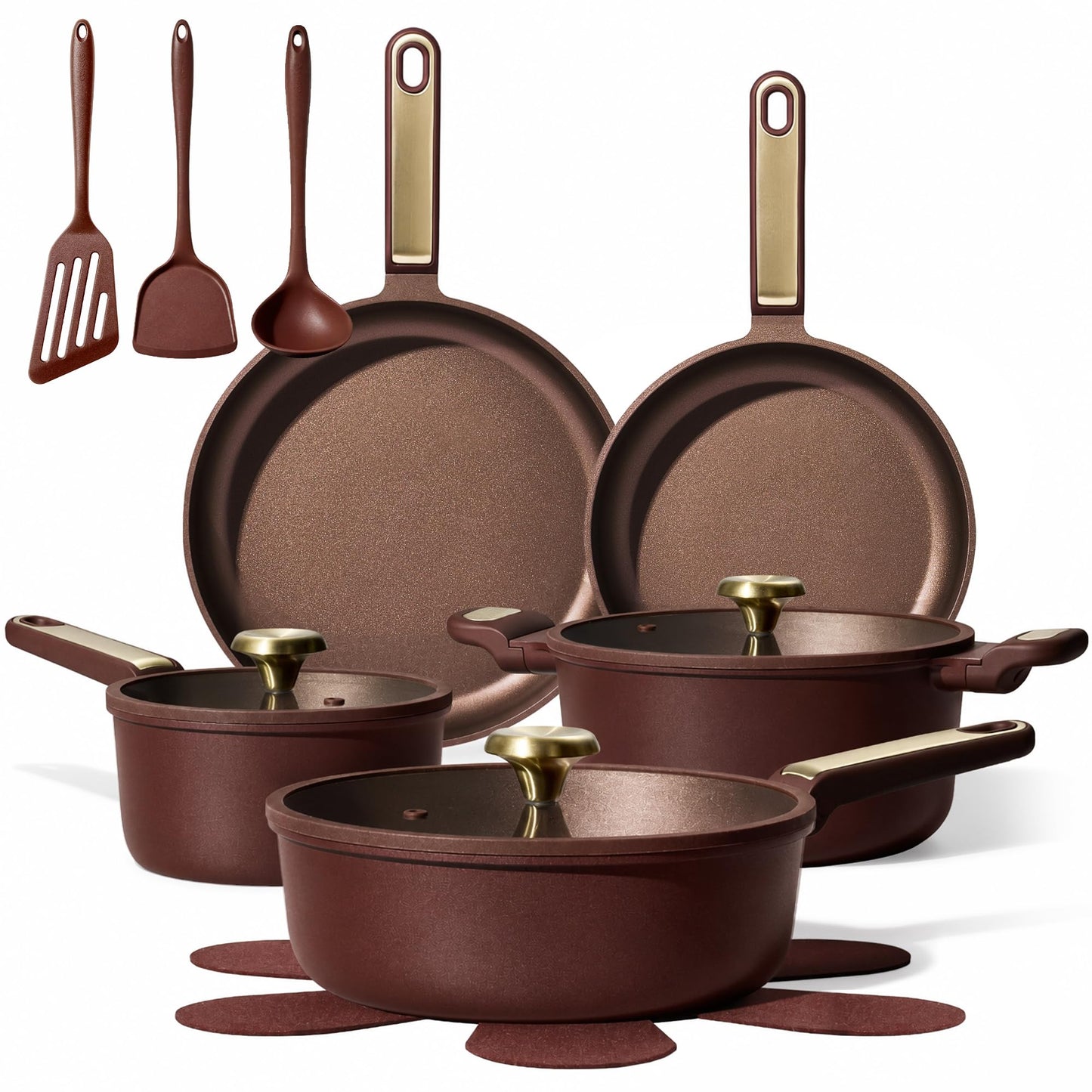 CAROTE Nonstick Pots and Pans Cookware Set Nonstick