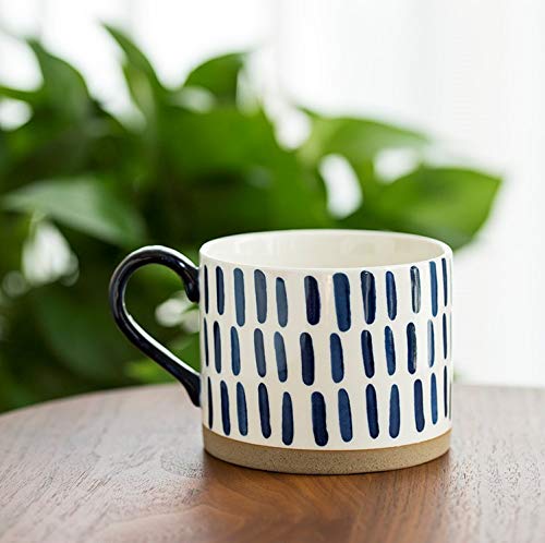 Set of 4 Ceramic Coffee Mugs with Handles