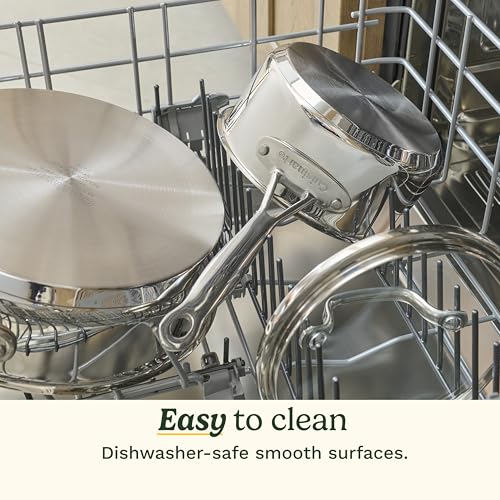11-Piece Stainless Steel Cookware Set with Lids