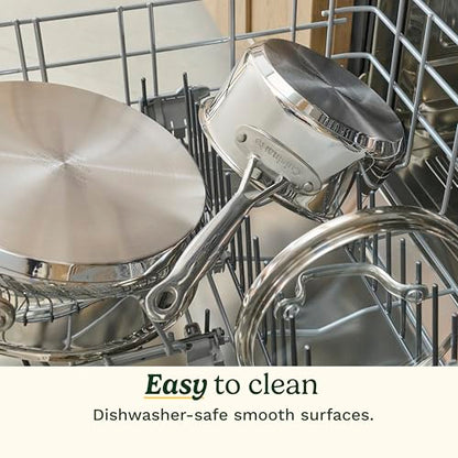 11-Piece Stainless Steel Cookware Set with Lids