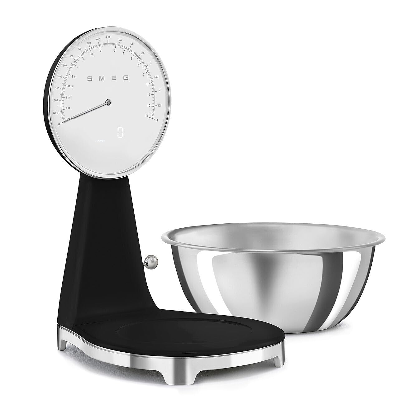 Retro Digital Kitchen Scale with Stainless Steel Bowl
