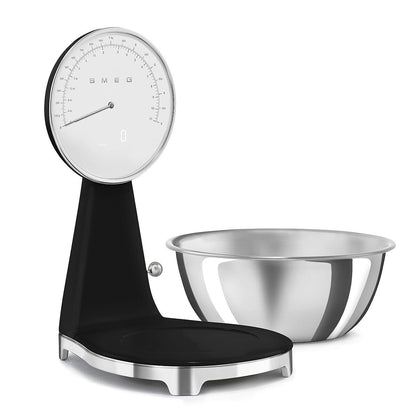 Retro Digital Kitchen Scale with Stainless Steel Bowl