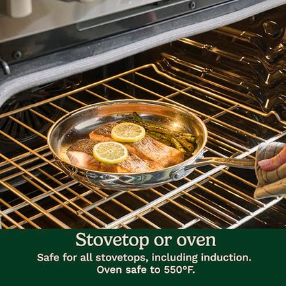 11-Piece Stainless Steel Cookware Set with Lids