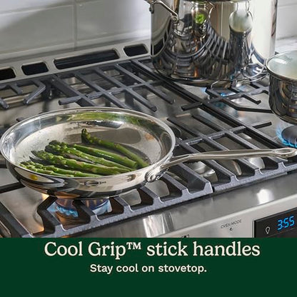 11-Piece Stainless Steel Cookware Set with Lids