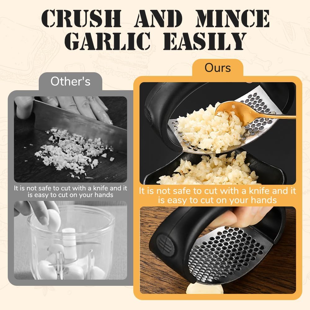 Stainless Steel Garlic Press for Kitchen