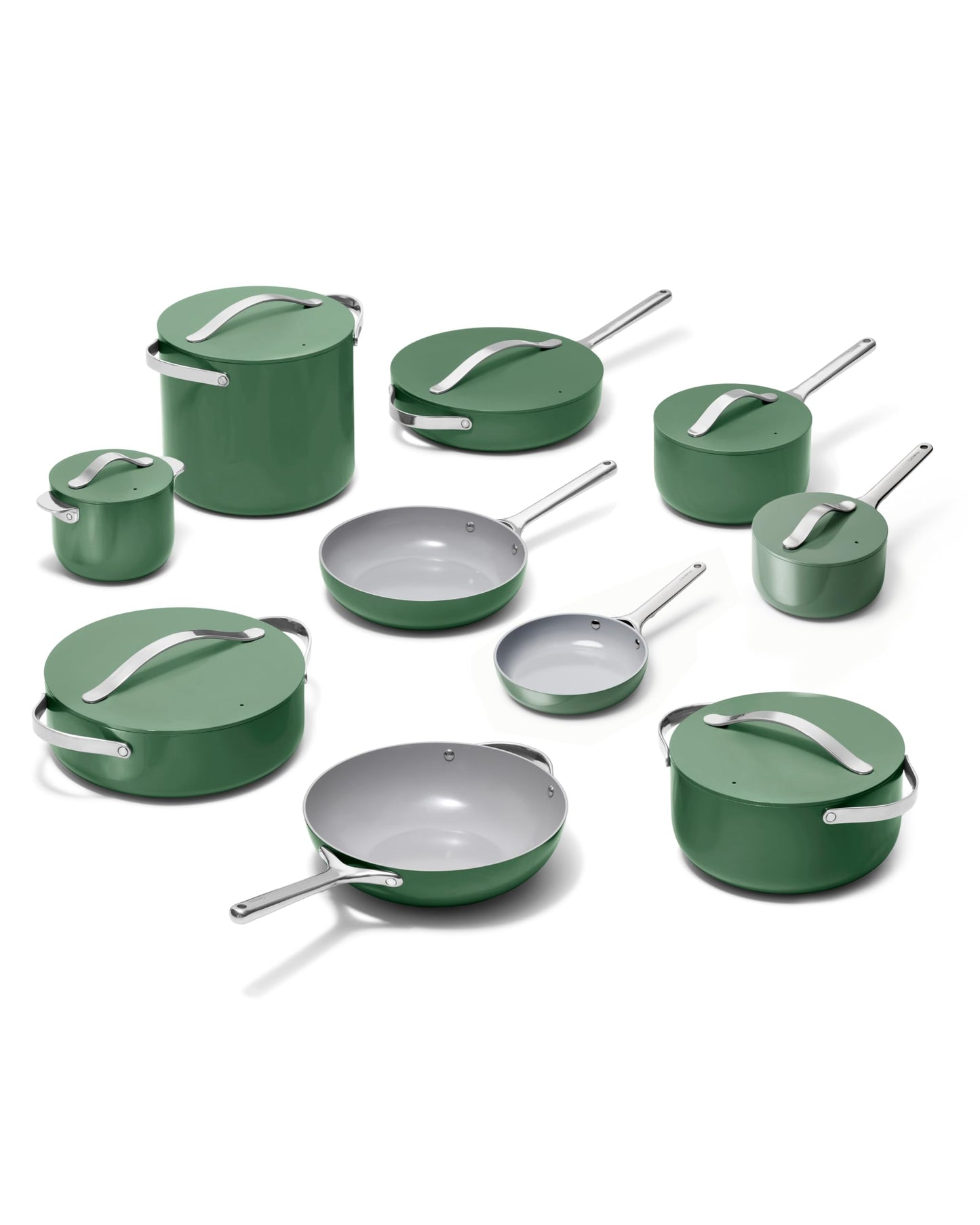 Ceramic Nonstick Cookware Set with Lids