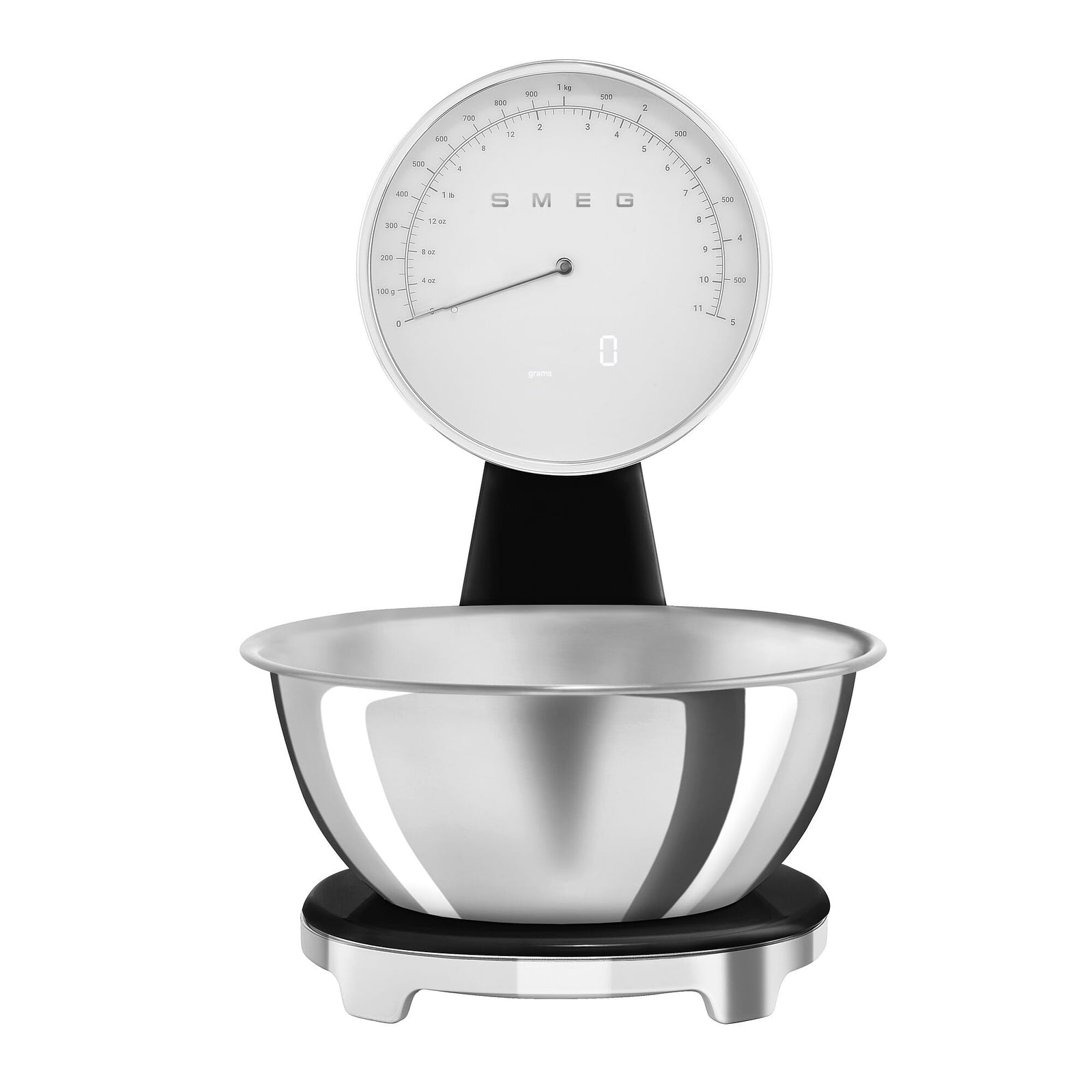 Retro Digital Kitchen Scale with Stainless Steel Bowl