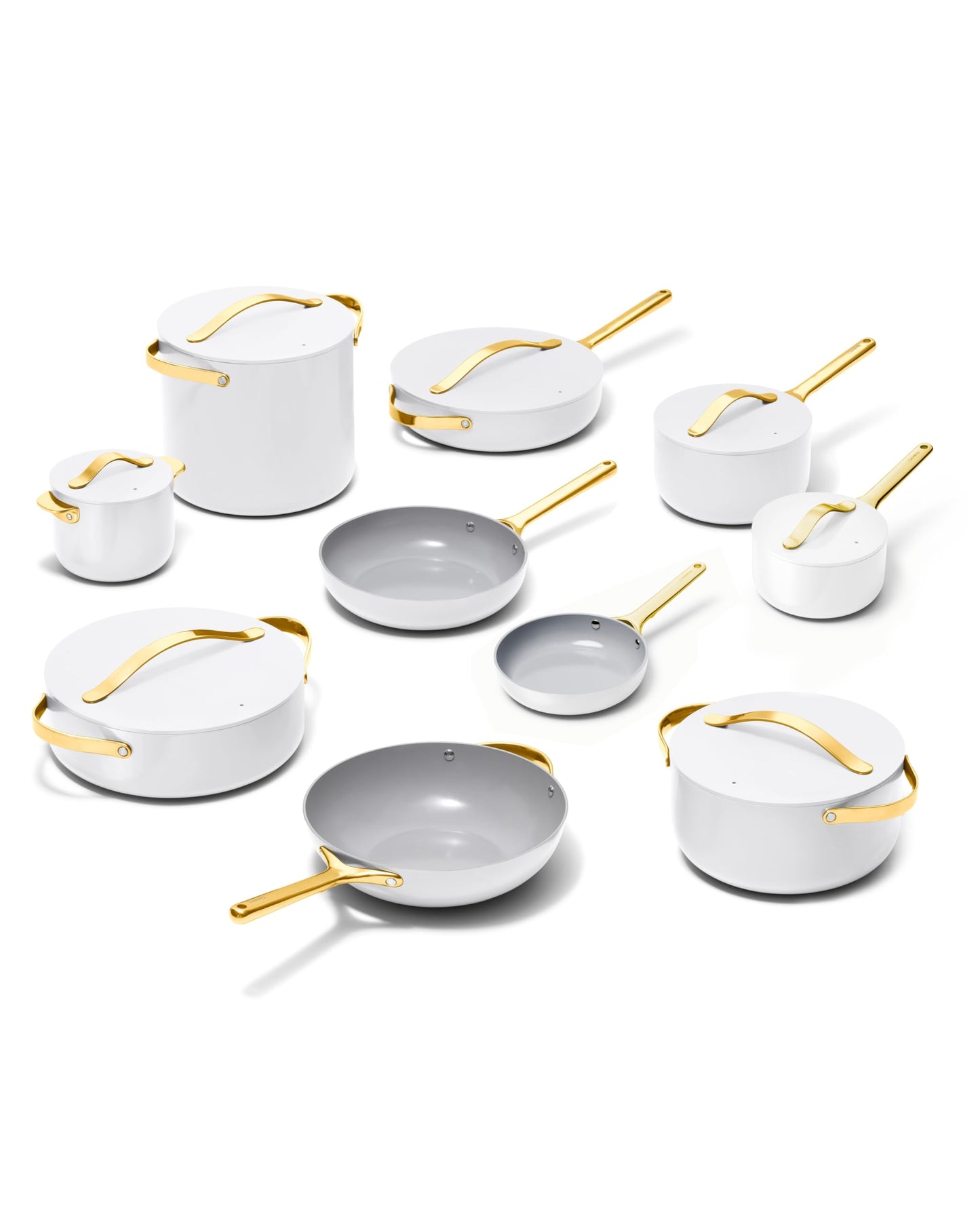 Ceramic Nonstick Cookware Set with Lids