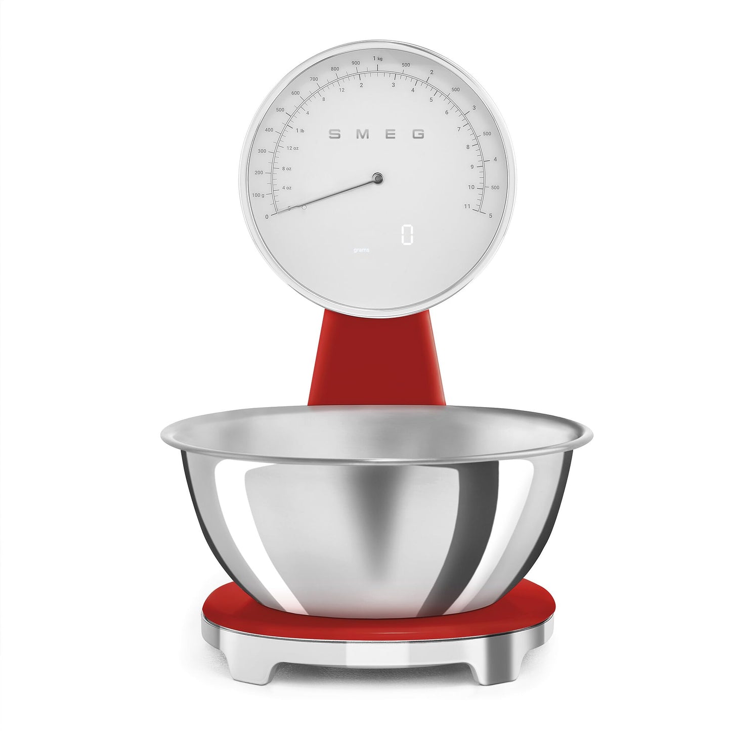 Retro Digital Kitchen Scale with Stainless Steel Bowl