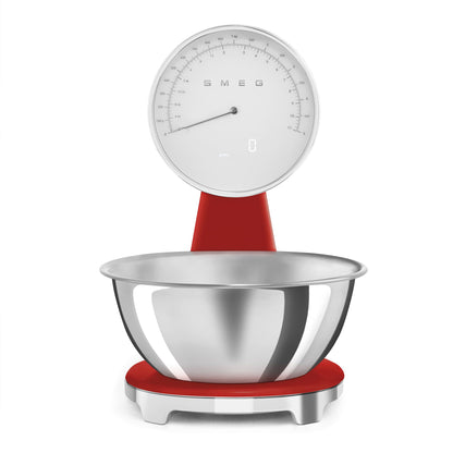 Retro Digital Kitchen Scale with Stainless Steel Bowl