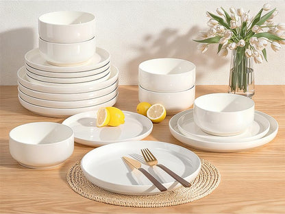 Plates and Bowls Sets, Scratch Resistant Dinnerware Sets