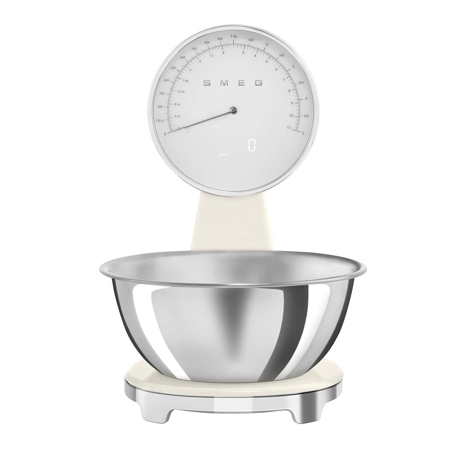 Retro Digital Kitchen Scale with Stainless Steel Bowl