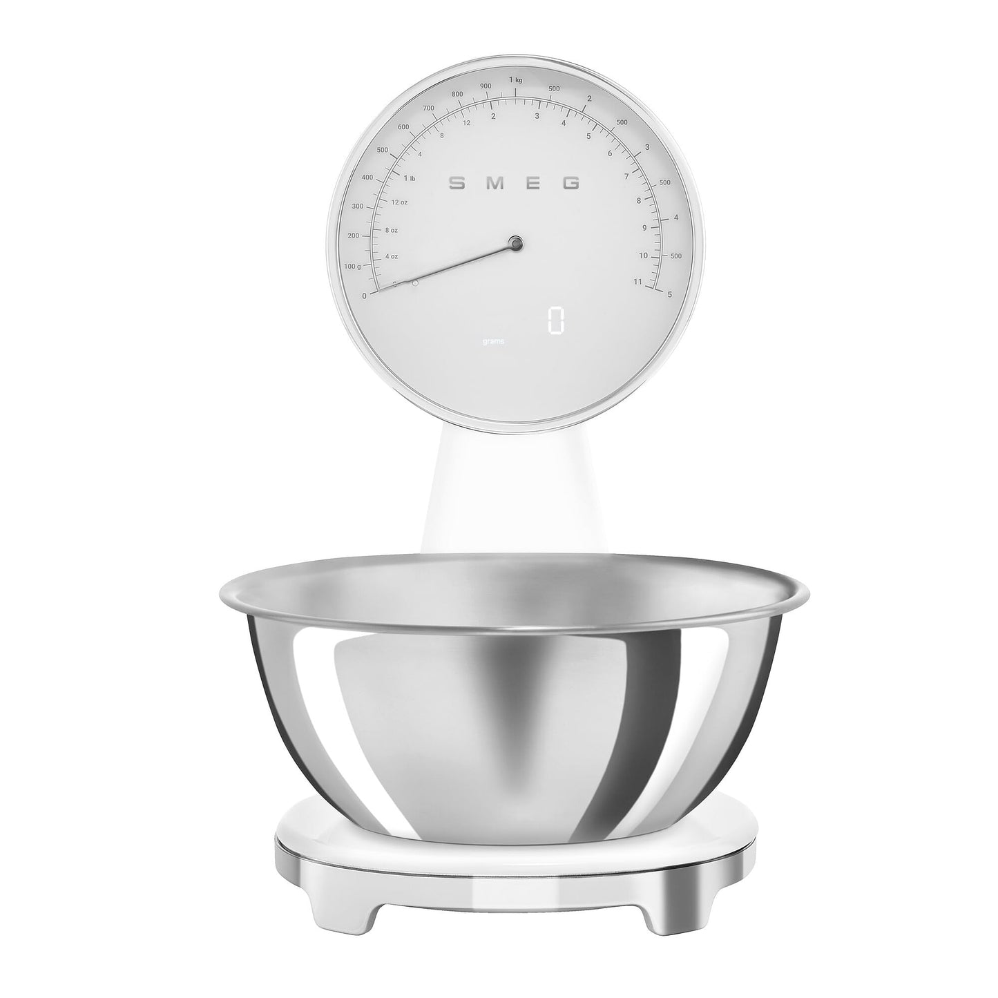 Retro Digital Kitchen Scale with Stainless Steel Bowl