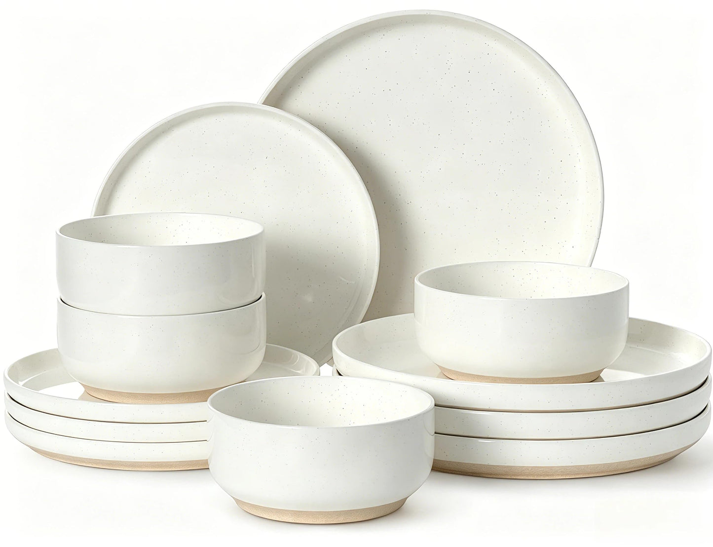 Plates and Bowls Sets, Scratch Resistant Dinnerware Sets