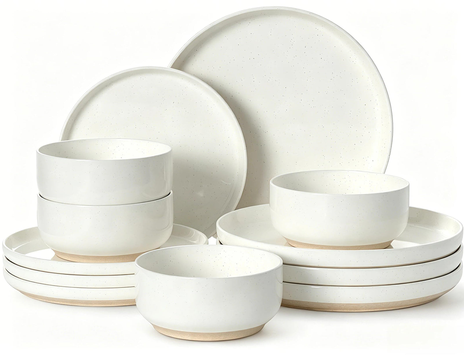 Plates and Bowls Sets, Scratch Resistant Dinnerware Sets