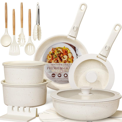 21-Piece Ceramic Non Stick Cookware Set