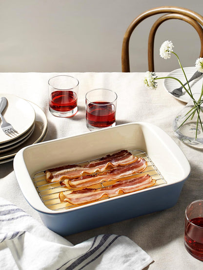 Ceramic Deep Casserole Baking Dish Set with Handles