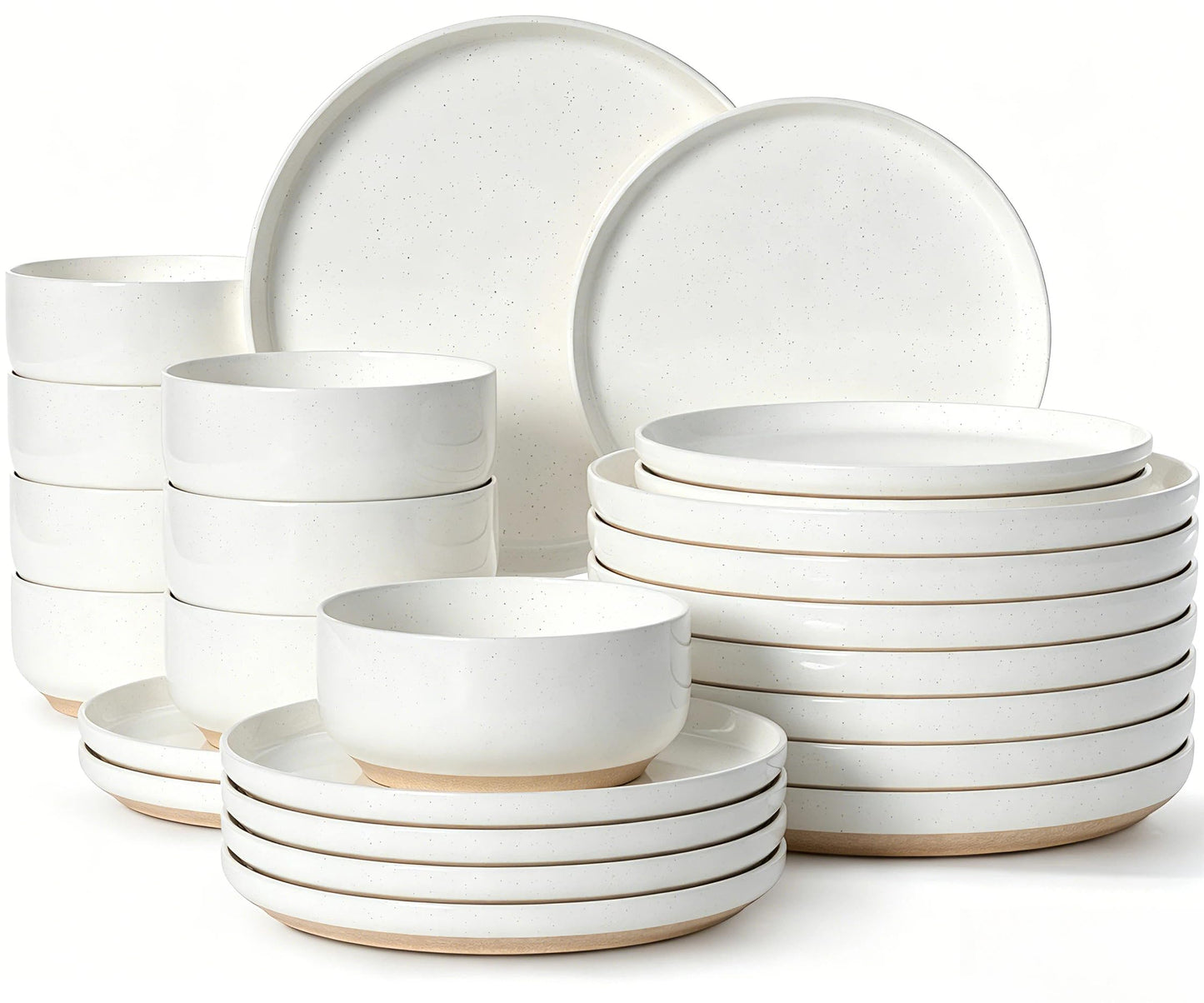 Plates and Bowls Sets, Scratch Resistant Dinnerware Sets