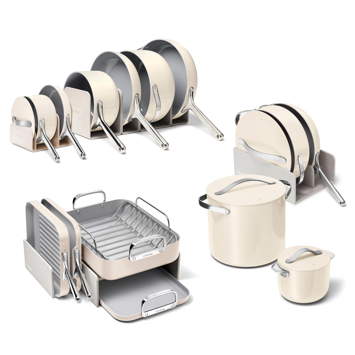 Ceramic Nonstick Cookware Set with Lids