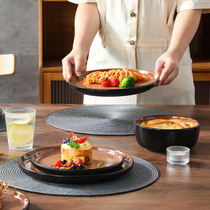 Ceramic Stoneware Plates and Bowls Dinnerware Set