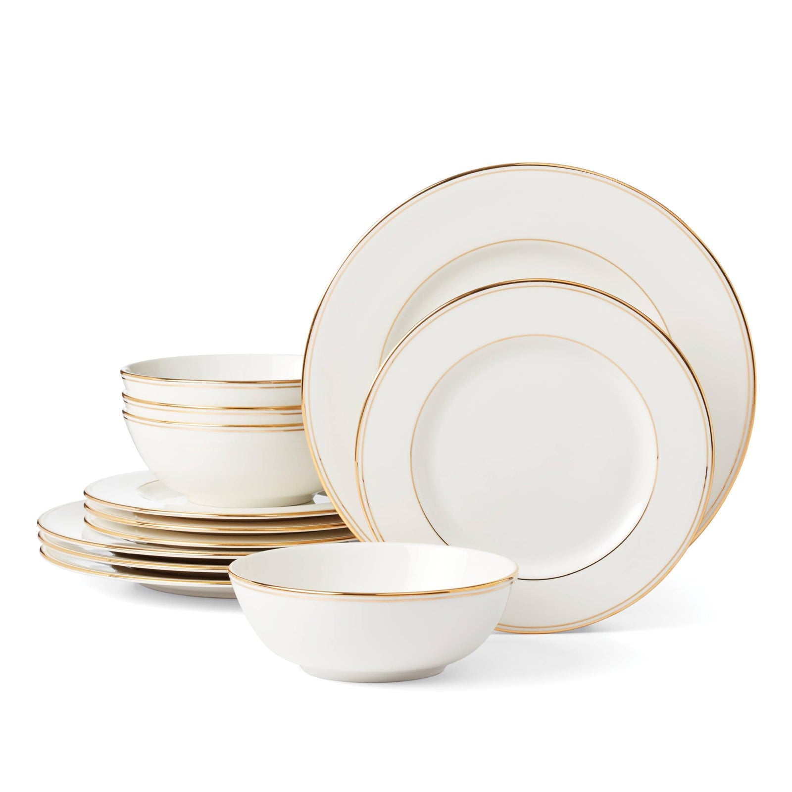 Gold Accent Plates Set of 4