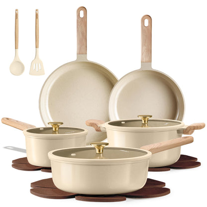 CAROTE Nonstick Pots and Pans Cookware Set Nonstick