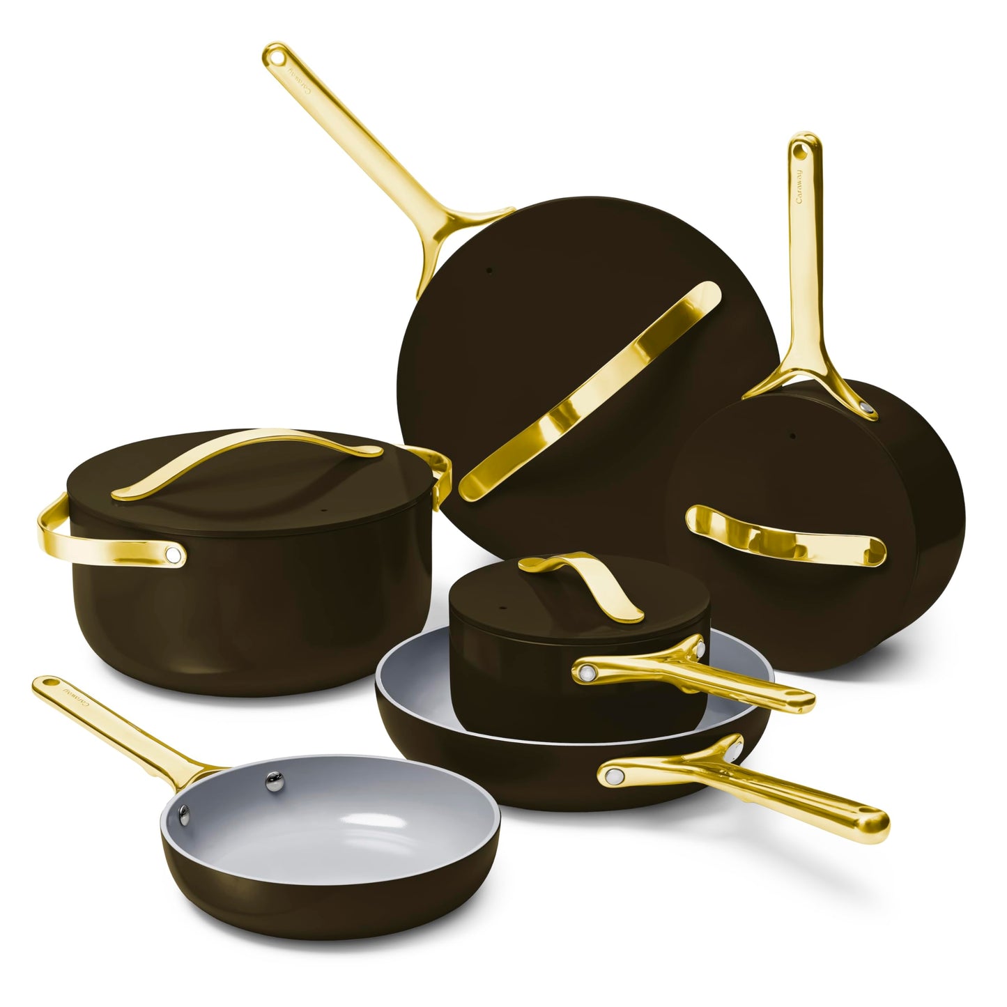 Ceramic Nonstick Cookware Set with Lids