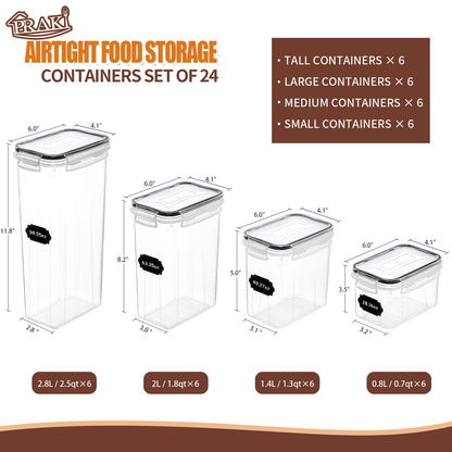 Airtight Food Storage Containers Set with Lids