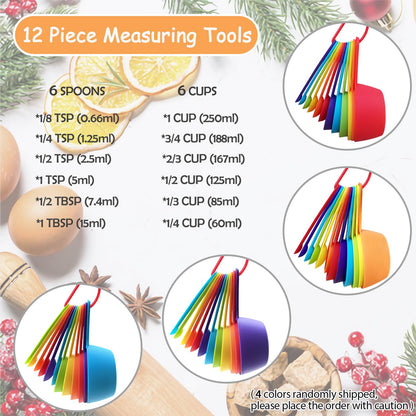 12-Piece Measuring Cups and Spoons Set