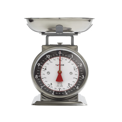Taylor Mechanical Kitchen Weighing Food Scale with Bowl