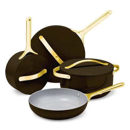 Ceramic Nonstick Cookware Set with Lids