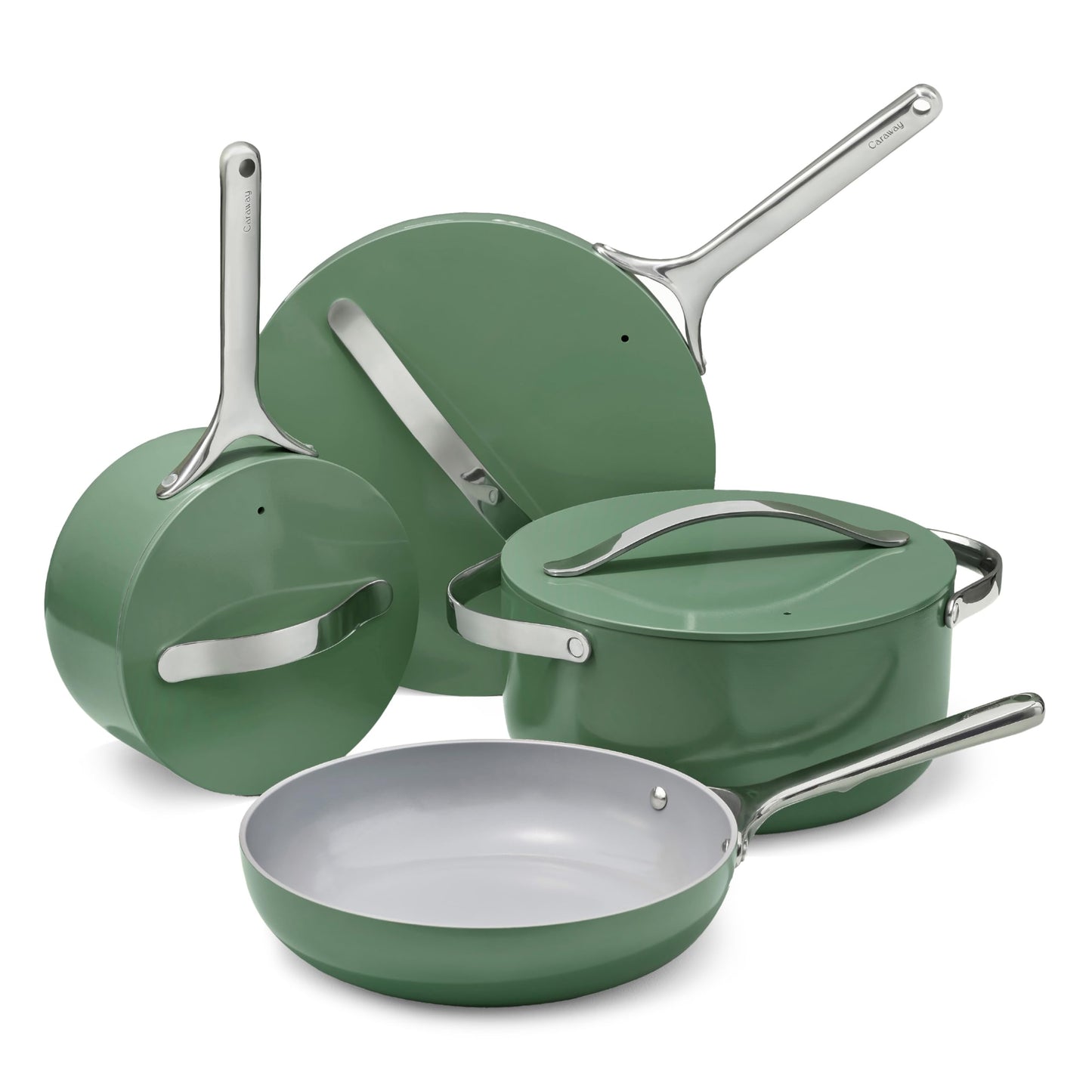 Ceramic Nonstick Cookware Set with Lids