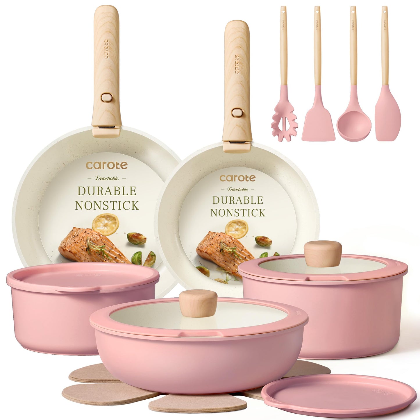 Ceramic Non Stick Cookware Set with Handles