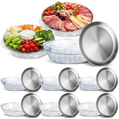 Chilled Serving Tray with Compartments for Parties