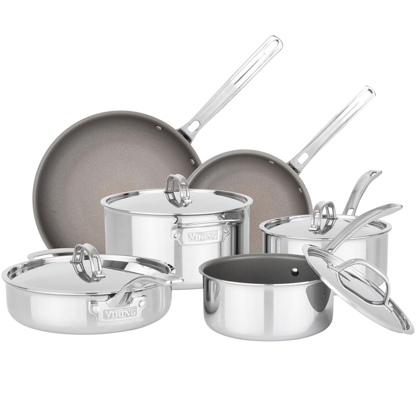 10-Piece Non Stick Cookware Set with Lids