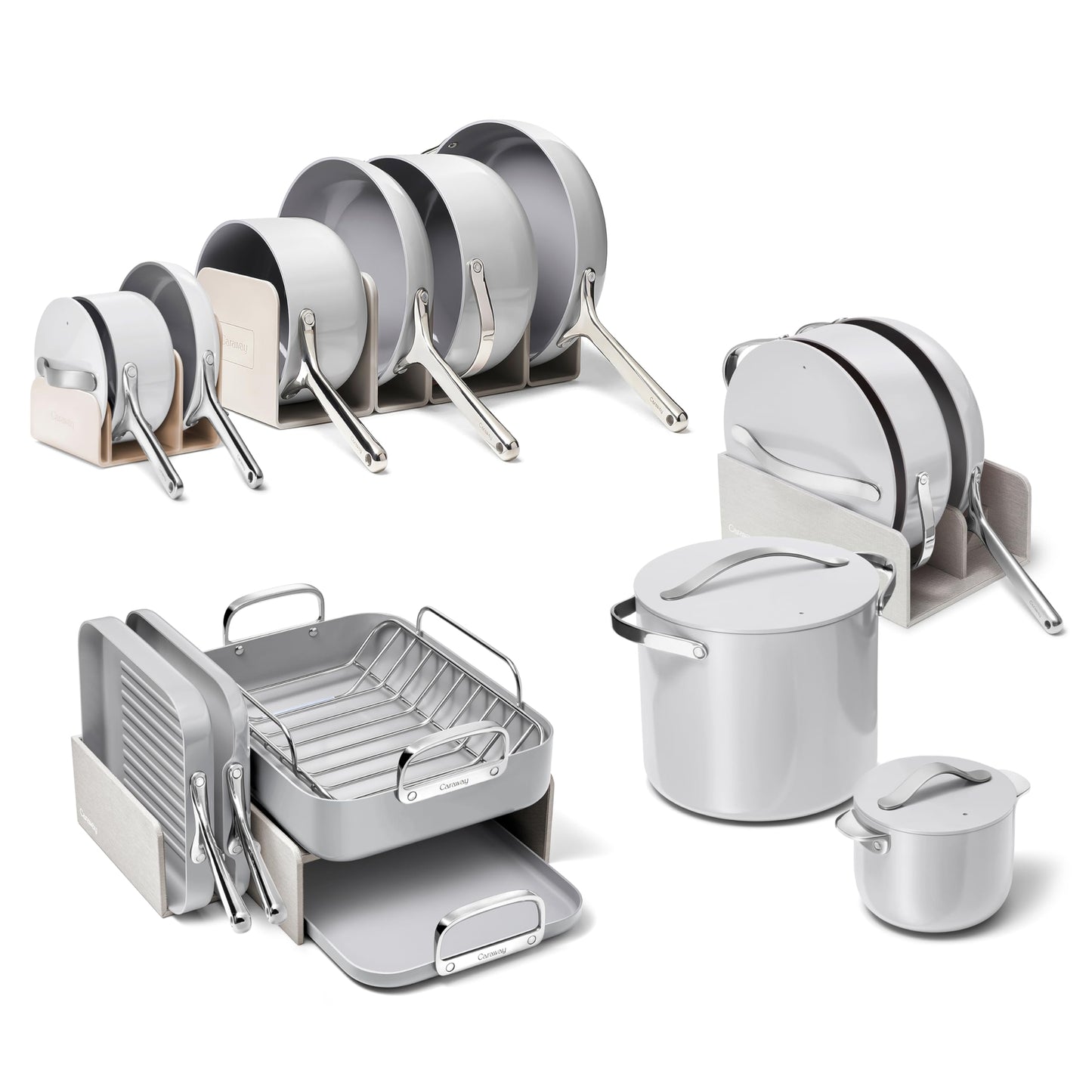 Ceramic Nonstick Cookware Set with Lids