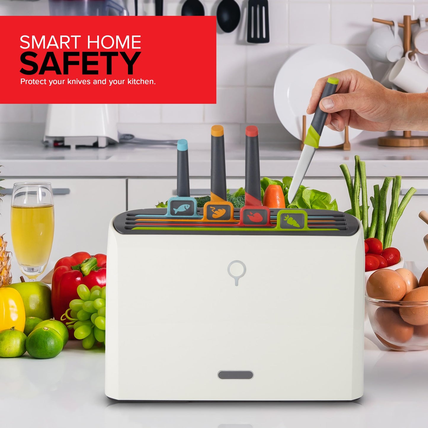 Smart Cutting Board and Knife Set