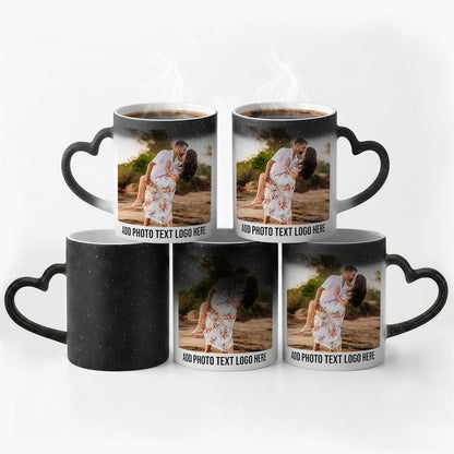 Color Changing Ceramic Coffee Mug with Handle