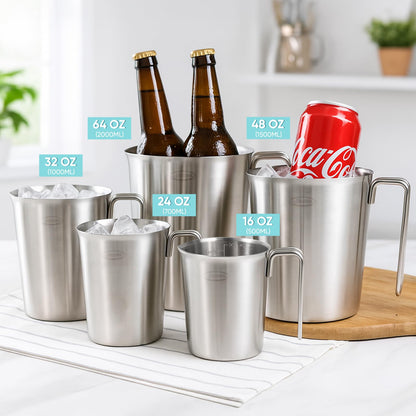Stainless Steel Measuring Cup with Marked Scales