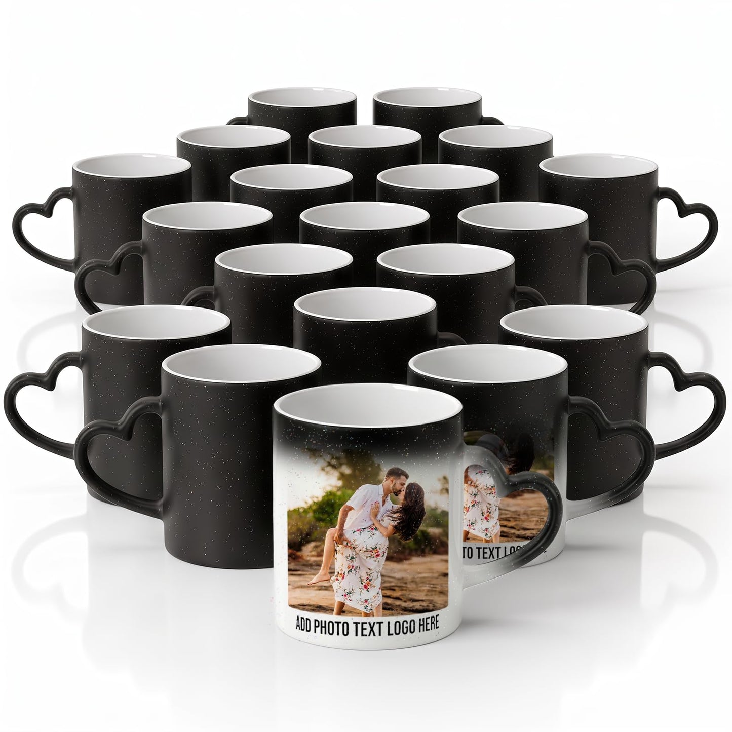 Color Changing Ceramic Coffee Mug with Handle