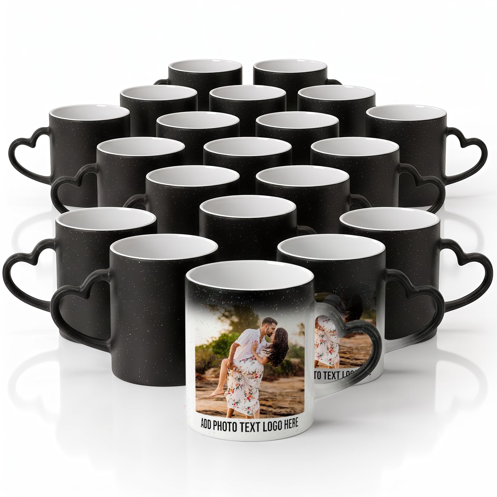 Color Changing Ceramic Coffee Mug with Handle