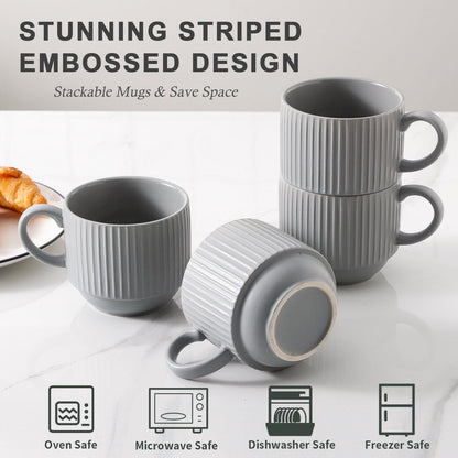 Hasense Coffee Mug Set of 4