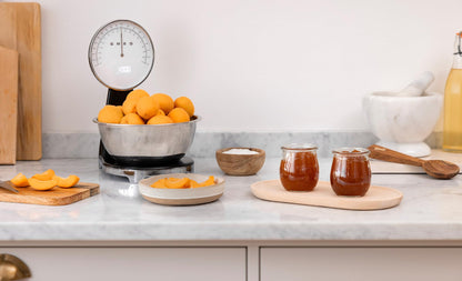 Retro Digital Kitchen Scale with Stainless Steel Bowl