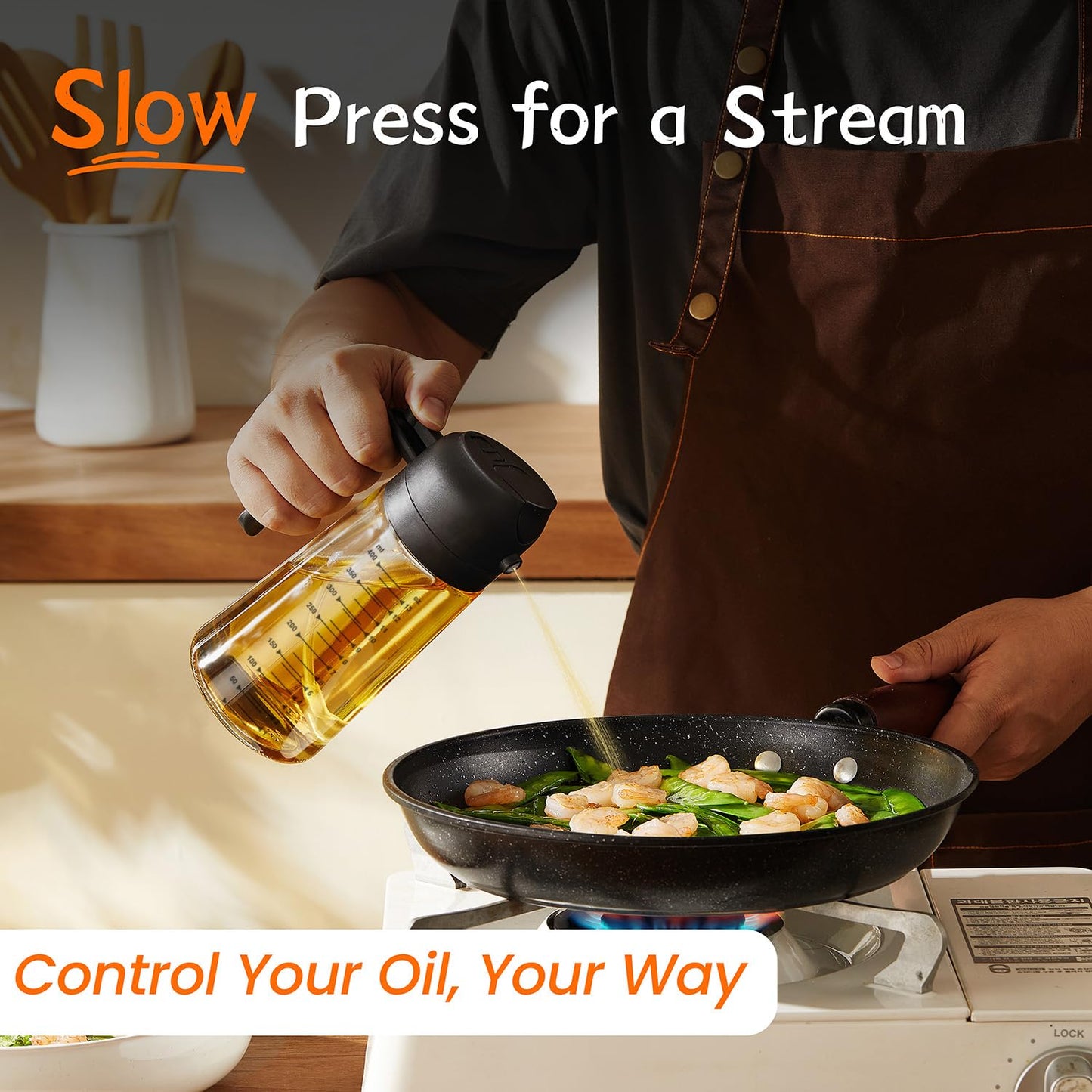Glass Olive Oil Sprayer Bottle for Cooking