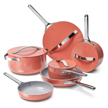 Ceramic Nonstick Cookware Set with Lids