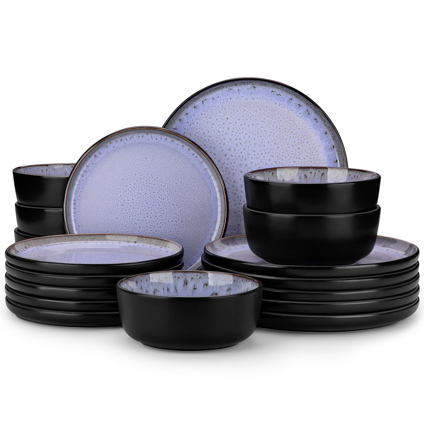 Ceramic Stoneware Plates and Bowls Dinnerware Set